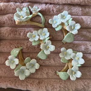 30% off Bundles Pia Fine Bone China 1986 Flower Napkin Rings